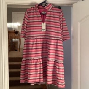 Tuckernuck Striped Pink and White Dress